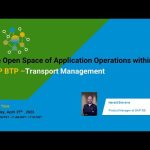 The Open Space of Application Operations within SAP BTP - Transport Management