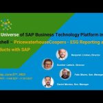 The Universe of SAP BTP in a Nutshell – PricewaterhouseCoopers – ESG reporting & products with SAP