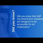 Did You Know: SAP SuccessFactors Solutions are Accessible for all Users?