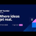 SAP TechEd Virtual October 8–9, 2024 | Register today (It's Free)