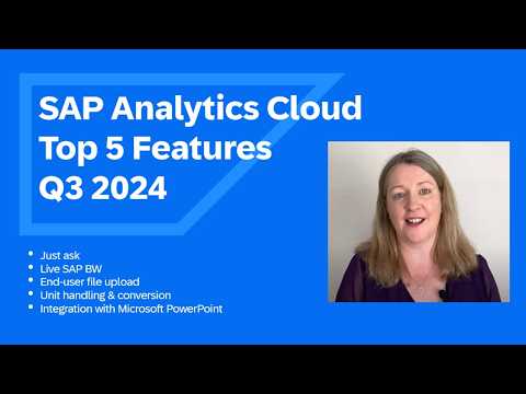 SAP Analytics Cloud – Top 5 Q3 2024 | What's New in The Quarterly ...
