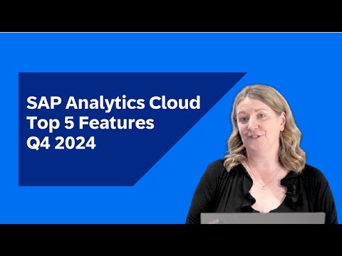 SAP Analytics Cloud – Top 5 Q4 2024 | What's New in The Quarterly ...