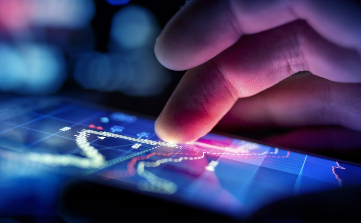 Businessman Checking Data