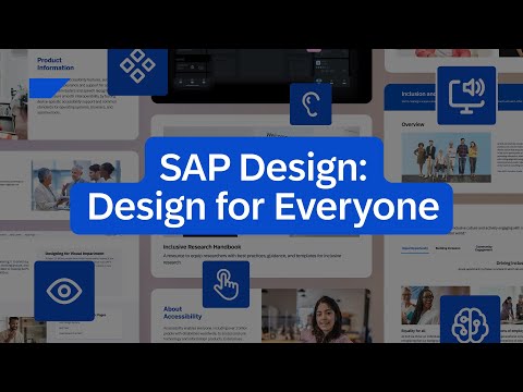 SAP Design: Design for Everyone | Accessibility & Inclusive Design ...