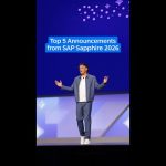 ICYMI: The Top Announcements from the #SAPSapphire Keynote Stage 💙 ✨