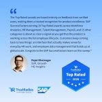 SAP SuccessFactors Earns 19 TrustRadius Top Rated Awards