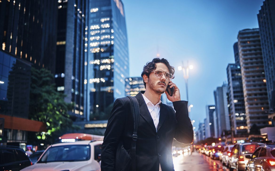 businessman talking on the phone