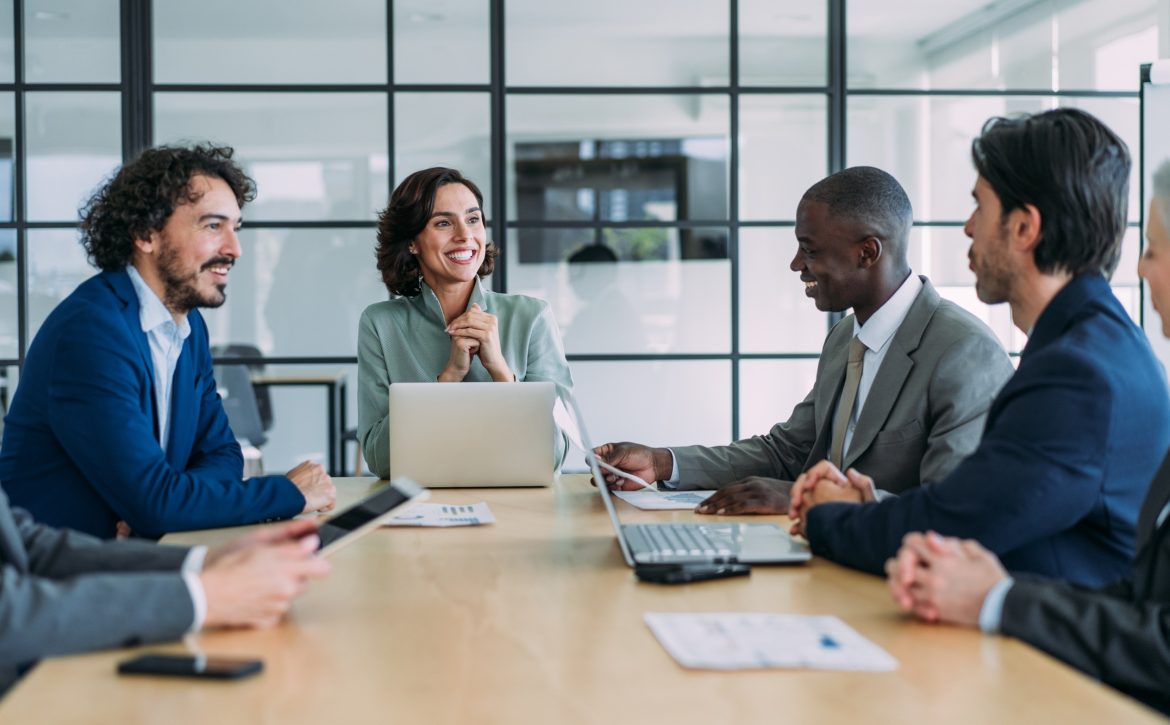 Business persons on meeting in the office.