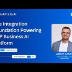 The Integration Foundation Powering SAP Business AI Platform | From APIs to AI